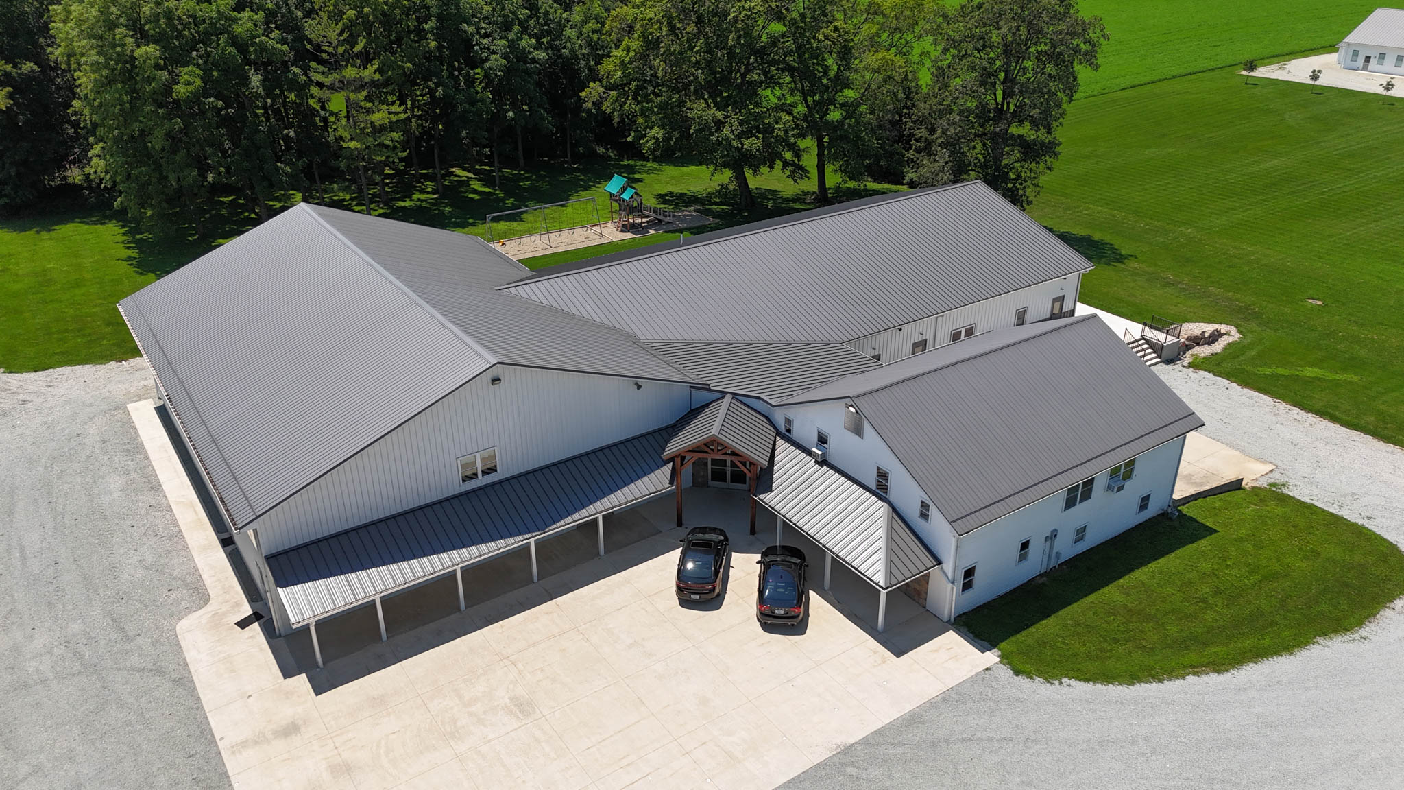 Aerial view of Pine Grove Christian School